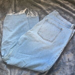 NWOT Sz 20 High Rise Slouchy Straight